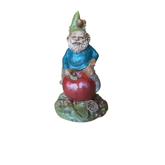 Tom Clark Gnome Sean on Apple Vintage 1988 Cairn Studio #29 - Picture 2 of 6